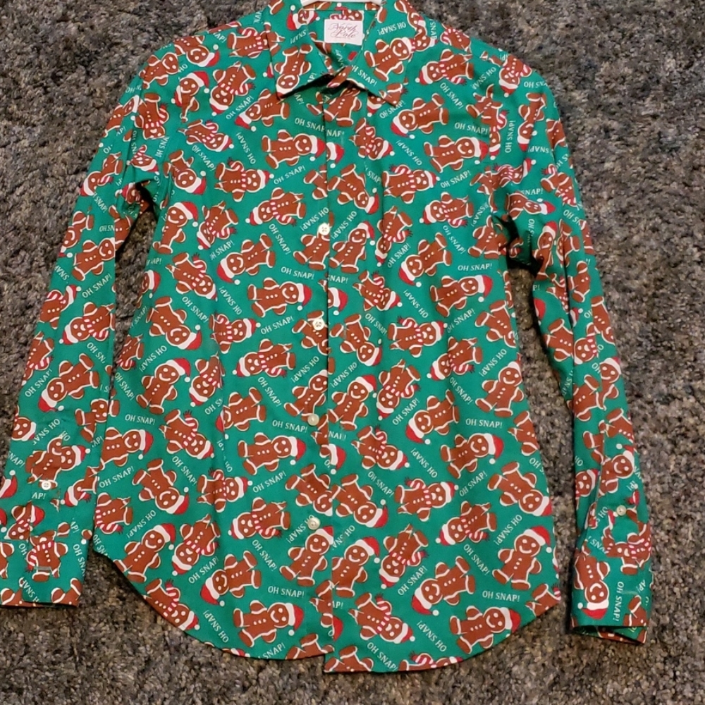 Youth boys holiday shirt